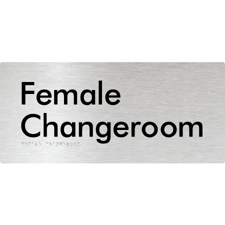 Female Change Room - Braille Tactile Signs Aust.