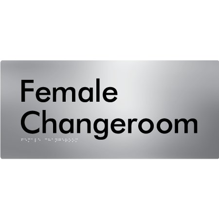 Female Change Room - Braille Tactile Signs Aust.