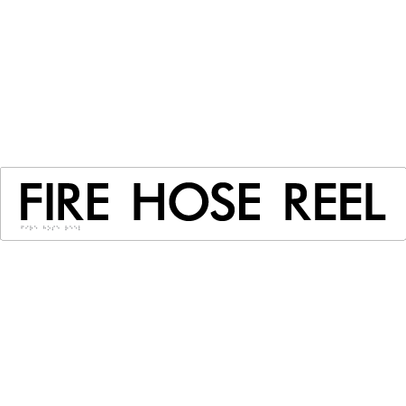 FIRE HOSE REEL - Braille Tactile Signs Aust.