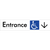 Accessible Entry with Large Arrow