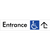 Accessible Entry with Large Arrow