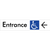 Accessible Entry with Large Arrow