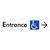 Accessible Entry with Large Arrow