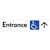Accessible Entry with Large Arrow