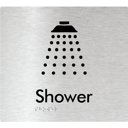 Shower - Braille Tactile Signs Aust.