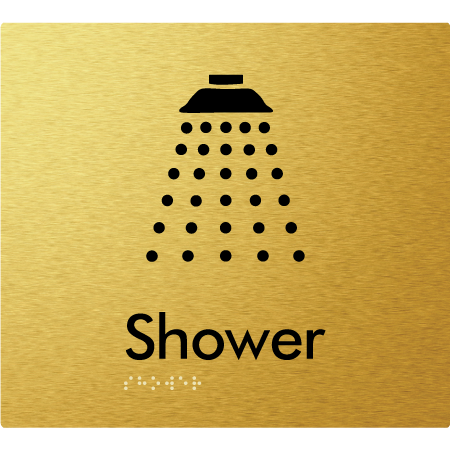 Shower - Braille Tactile Signs Aust.