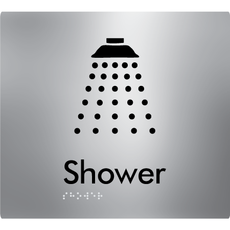 Shower - Braille Tactile Signs Aust.