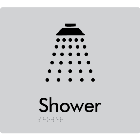 Shower - Braille Tactile Signs Aust.