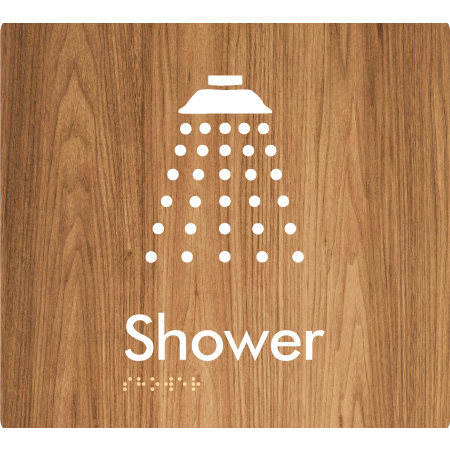 Shower - Braille Tactile Signs Aust.