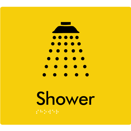 Shower - Braille Tactile Signs Aust.
