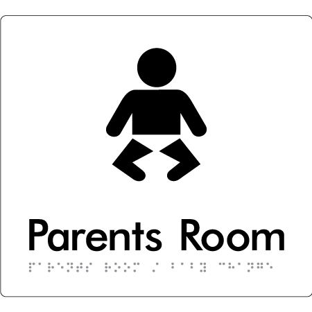 Parents Room/Baby Change - Braille Tactile Signs Aust.