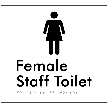Female Staff Toilet - Braille Tactile Signs Aust.