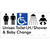 Unisex Accessible Toilet LH / Shower / Baby Change