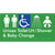 Unisex Accessible Toilet LH / Shower / Baby Change