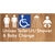 Unisex Accessible Toilet LH / Shower / Baby Change