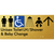 Unisex Accessible Toilet RH / Shower / Baby Change w/ Large Arrow