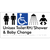 Unisex Accessible Toilet RH / Shower / Baby Change