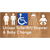 Unisex Accessible Toilet RH / Shower / Baby Change