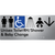 Unisex Accessible Toilet RH / Shower / Baby Change w/ Large Arrow