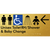 Unisex Accessible Toilet RH / Shower / Baby Change w/ Large Arrow