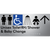 Unisex Accessible Toilet RH / Shower / Baby Change w/ Large Arrow