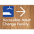 Accessible Adult Change Facility with Large Arrow