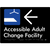 Accessible Adult Change Facility with Large Arrow