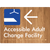 Accessible Adult Change Facility with Large Arrow