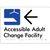 Accessible Adult Change Facility with Large Arrow