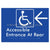 Accessible Entrance at Rear w/ Large Arrow