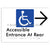Accessible Entrance at Rear w/ Large Arrow