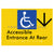 Accessible Entrance at Rear w/ Large Arrow