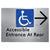 Accessible Entrance at Rear w/ Large Arrow