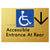 Accessible Entrance at Rear w/ Large Arrow