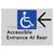 Accessible Entrance at Rear w/ Large Arrow