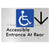 Accessible Entrance at Rear w/ Large Arrow