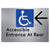 Accessible Entrance at Rear w/ Large Arrow