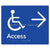 Accessible Entry w/ Large Arrow: