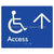 Accessible Entry w/ Large Arrow:
