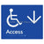 Accessible Entry w/ Large Arrow: