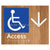 Accessible Entry w/ Large Arrow:
