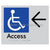 Accessible Entry w/ Large Arrow: