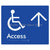 Accessible Entry w/ Large Arrow: