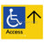 Accessible Entry w/ Large Arrow: