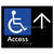 Accessible Entry w/ Large Arrow: