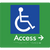 Accessible Entry w/ Small Arrow