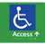 Accessible Entry w/ Small Arrow