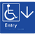 Accessible Entry with Large Directional Arrow