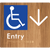 Accessible Entry with Large Arrow