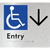 Accessible Entry with Large Arrow